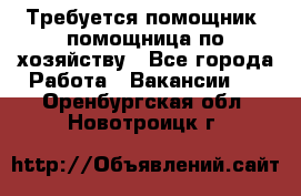 Требуется помощник, помощница по хозяйству - Все города Работа » Вакансии   . Оренбургская обл.,Новотроицк г.